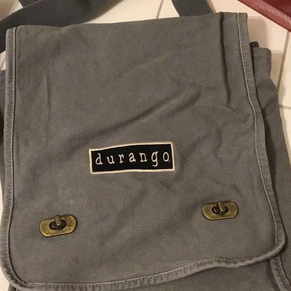 ‘Authentic Pigment’ Durango Gray Messenger Bag (#3)
